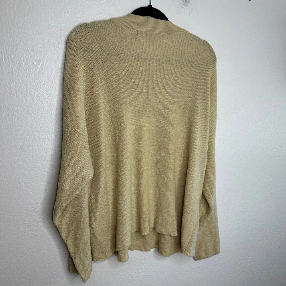 Free People FP Beach Malibu Sweater & Shorts Set In Winter Wheat Tan Size Small